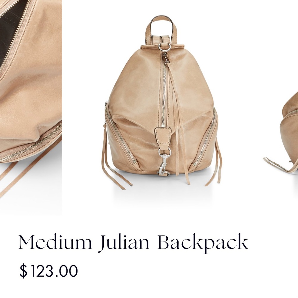 Rebecca Minkoff Medium Julian backpack color cameo